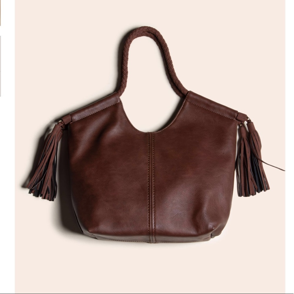 NWT West of Melrose Fringe Benefits Tote Bag - Picture 2 of 5